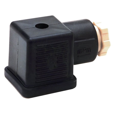 Connector, DIN 43650 Form A W/LED, 110 VAC